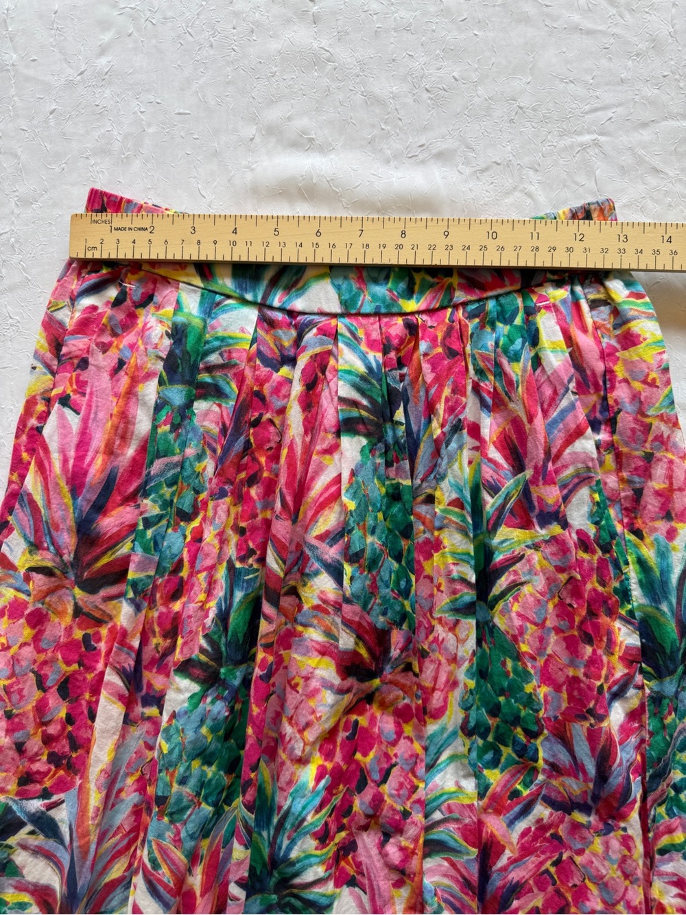 J. Crew Pineapple Skirt  13” stretch waist - Picture 8 of 10